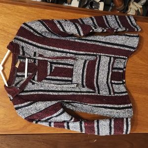 Authentic Mexican pullover sweater with hood